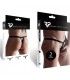 2PACK TANGAS MENS RUBBER NEGRO