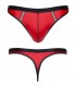 WETLOOK MENS TANGA ROJO