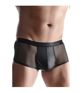 WETLOOK MESH MENS BOXERS NEGRO