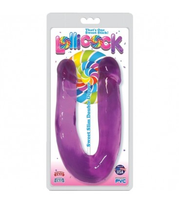 SWEET SLIM DOBLE DIPPER DILDO MORADO