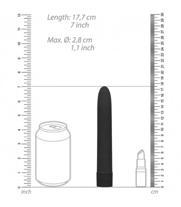 17CM VIBRADOR BIODEGRADABLE NEGRO