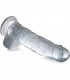 22 CM C THRU PENE REALISTICO CON TESTICULOS TRANSPARENTE