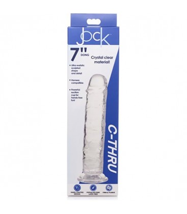 17 CM C THRU DILDO TRANSPARENTE