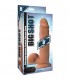 PENE CON TESTICULOS 22 CM SILICONA CONTROL REMOTO VIBRANTE FLES