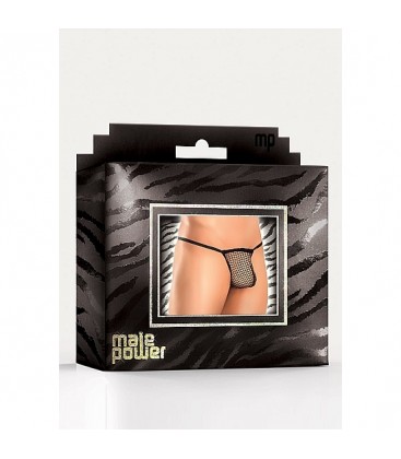 TANGA CON REJILLA NEGRO
