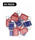 KEY RINGS ROMPER EN CASO DE EMERGENCIA 50 PACK