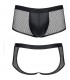 WETLOOK MESH MENS BOXER NEGRO