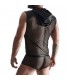 WETLOOK MESH SIN MANGAS PARA HOMBRE NEGRO