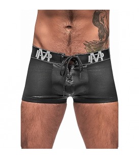 BOXER CON CORDONES  - NEGRO