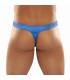 MALE POWER TANGA AZUL SATINADO