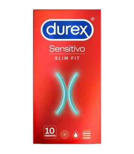 DUREX SENSITIVO SUAVE SLIM FIT 10UDS