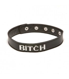 X-PLAY "BITCH" COLLAR - NEGRO