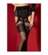 AMOUR SAUVAGE SUSPENDER PANTYHOSE 20 DEN NEGRO