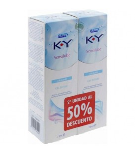 K-Y GEL LUBRICANTE HIDROSOLUBLE INTIMO DUPLO 2X75ML