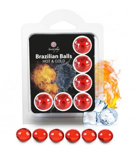 SECRET PLAY SET 6 BRAZILIAN BALLS EFECTO HOT & COLD