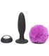 PLUG PEQUENO VIBRADOR RECARGABLE NEGRO Y MORADO