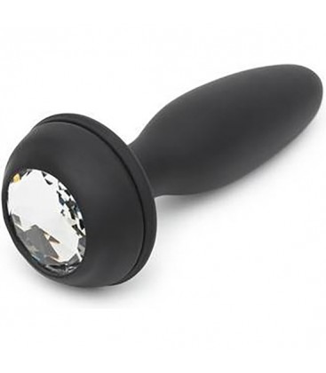 PLUG PEQUENO VIBRADOR RECARGABLE NEGRO Y MORADO