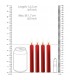 TEASING WAX CANDLES PARAFINA 4 PACK ROJO