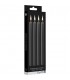 TEASING WAX VELAS LARGAS PARAFINA 4 PACK NEGRO