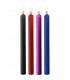 TEASING WAX VELAS LARGAS PARAFINA 4 PACK COLORES SURTIDOS