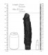 VIBRADOR REALISTA 10 VELOCIDADES 24X5CM NEGRO