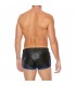 SHORTS DE CUERO VERSaTIL NEGRO AZUL