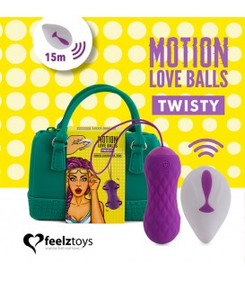 FEELZTOYS - BOLAS DE AMOR CON MOVIMIENTO A CONTROL REMOTO TWISTY