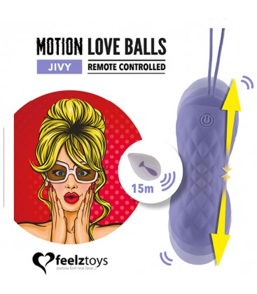 FEELZTOYS BOLAS DE AMOR CON MOVIMIENTO A CONTROL REMOTO JIVY