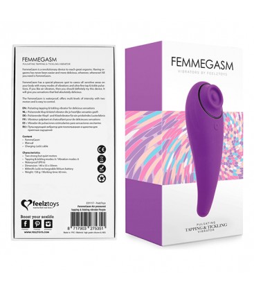 FEELZTOYS FEMMEGASM VIBRADOR PARA TAPPING Y COSQUILLAS VIOLETA