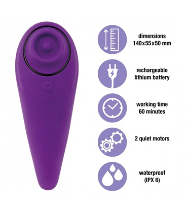 FEELZTOYS FEMMEGASM VIBRADOR PARA TAPPING Y COSQUILLAS VIOLETA