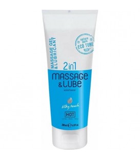 HOT MASSAGE & GLIDE GEL 2IN1 SILKY TOUCH 200ML