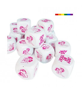 EXPOSITOR 15 DADOS BLANCOS GRANDES LESBIANA