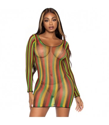 LEG AVENUE MINIVESTIDO DISENO RASTA