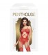 PENTHOUSE HOT NIGHTFALL BODY DE MALLA GEOMeTRICA ROJO