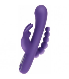 TRIPLE PLEASURE VIBRADOR-MORADO