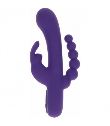 TRIPLE PLEASURE VIBRADOR MORADO