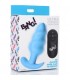 PLUG DE SILICONA SWIRL CON 21X VIBRACIONES AZUL