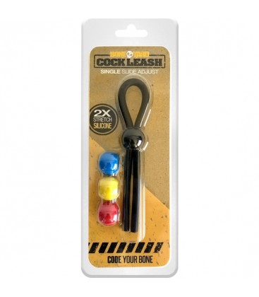 COCK LEASH SINGLE NEGRO