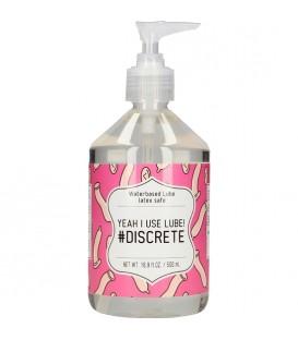 LUBRICANTE BASE DE AGUA - YEAH I USE LUBE DISCRETE - 500 ML