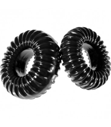 PACK 2 ANILLOS DE SILICONA ELaSTICOS SLIM NEGRO