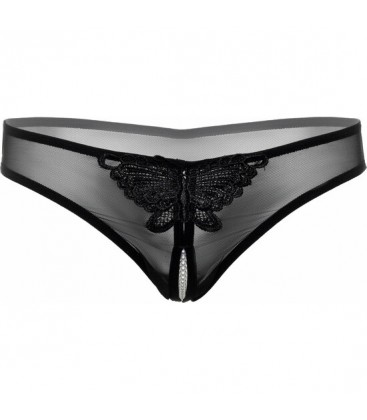 DARING INDRA CROTCHLESS BEADED THONG NEGRO