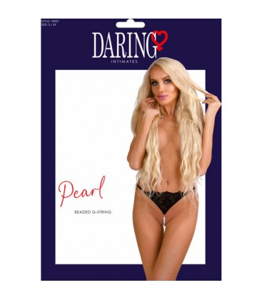 DARING PEARL BEADED G STRING NEGRO