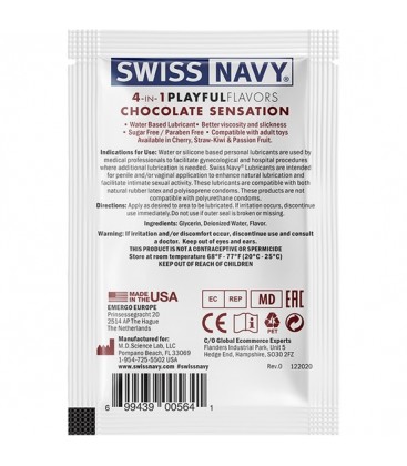 SWISS NAVY 4 IN 1 CHOCOLATE SENSATION 5 ML