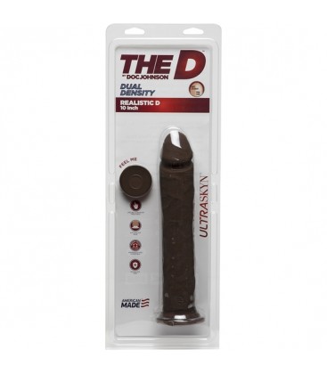 THE D PENE REALISTICO 2540 CM ULTRASKYN CHOCOLATE