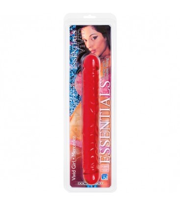 VIVID ESSENTIALS DILDO DOBLE ROJO 30 CM