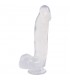 JELLY JEWELS PENE CON TESTICULOS Y BASE SUCCIONADORA DIAMANTE