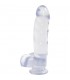 JELLY JEWELS PENE CON TESTICULOS Y BASE SUCCIONADORA DIAMANTE