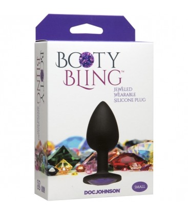 BOOTY BLING PEQUENO MORADO PLUG SILICONA