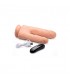 PENE REALiSTICO DOBLE CON VIBRADOR 10 VELOCIDADES