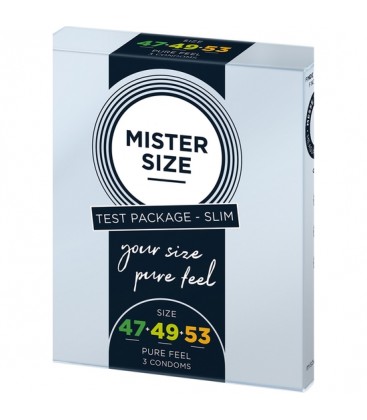 MISTER SIZE SENSACION PURA 47 49 53 MM 3 PACK TESTER